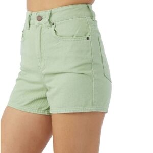 O'Neill Oasis Green High-Waisted Denim Shorts